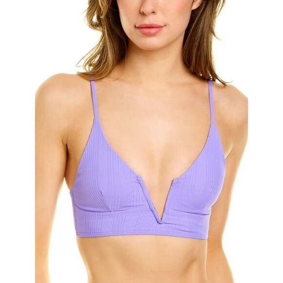 L*Space Siren Bikini Top in Amethyst Purple Size Medium NWT - Picture 1 of 7